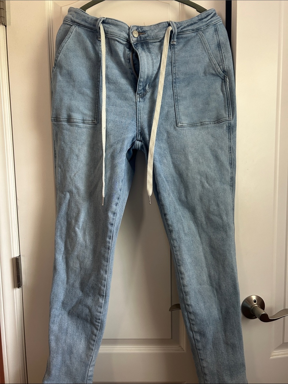 Judy Blue Light Blue Denim Drawstring Jeans